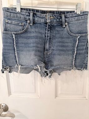 Lucky Brand Distressed Light Blue Denim Shorts